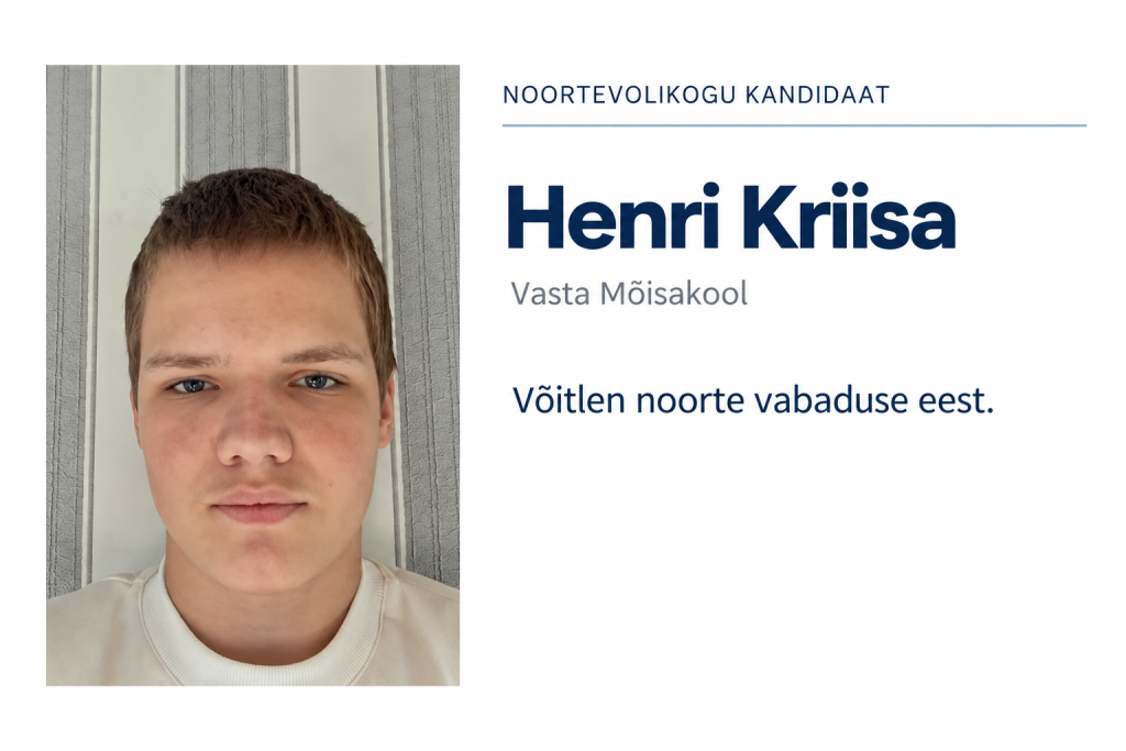 Noortevolikogu kandidaat Henri Kriisa.png