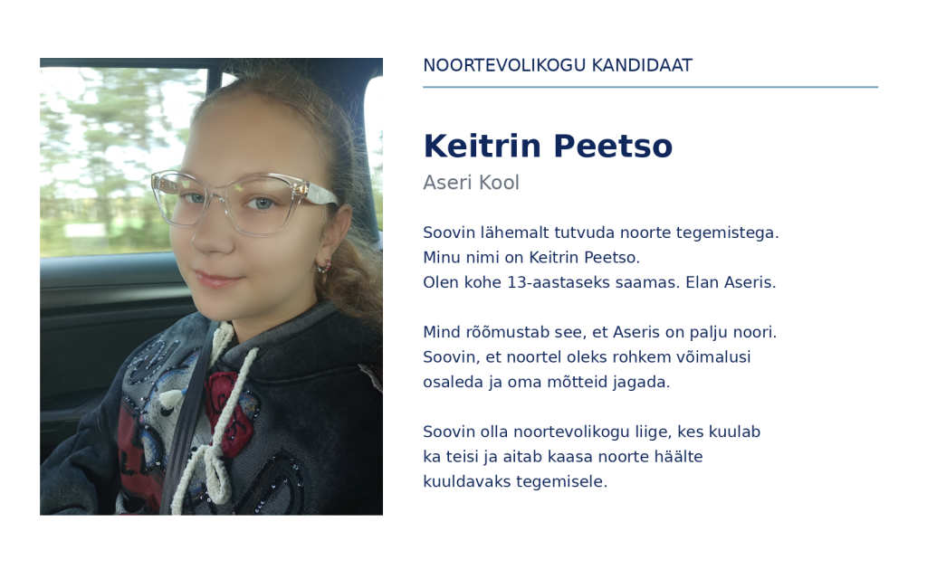 Noortevolikogu kandidaat Keitrin Peetso.png