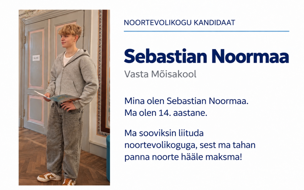 Noortevolikogu kandidaat Sebastian Noormaa1.png