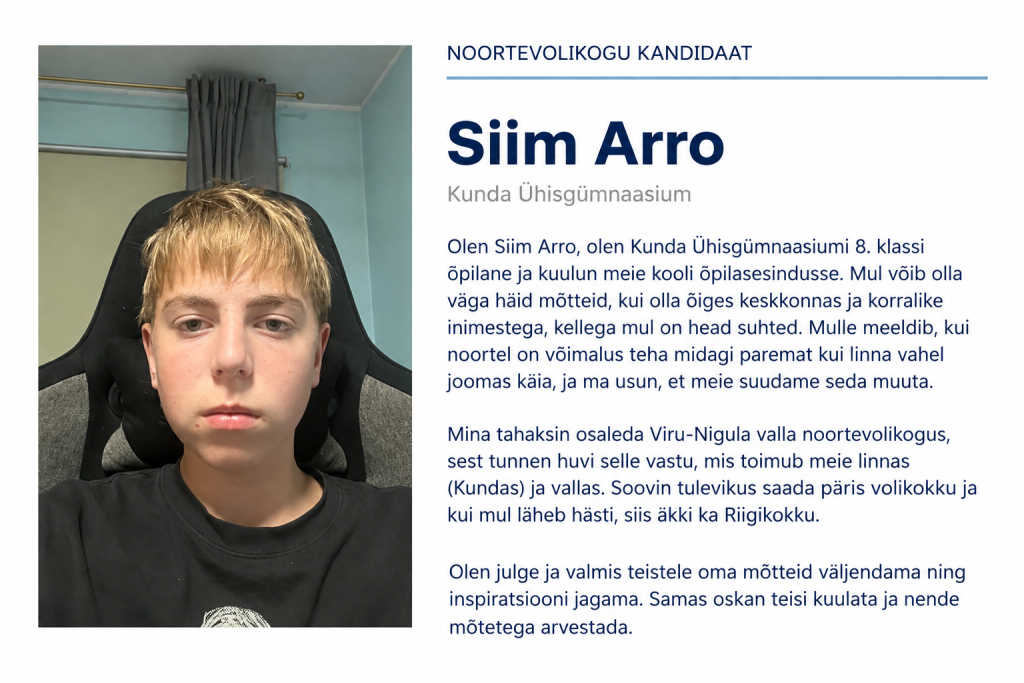 Noortevolikogu kandidaat Siim Arro.png